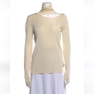 Petar Petrov turtleneck cutout top